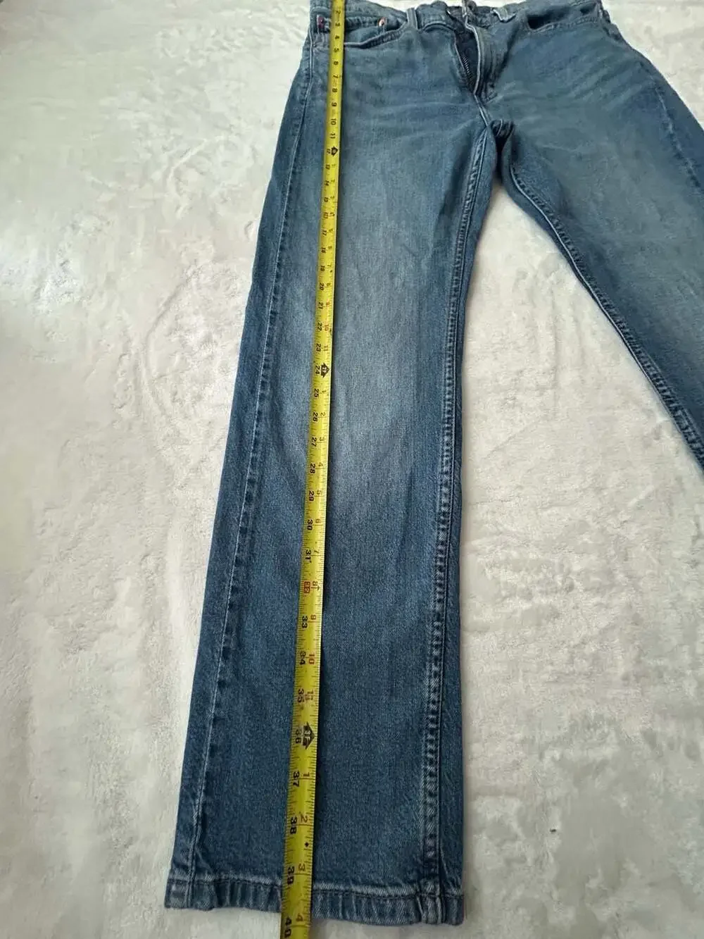 Levi's 505 Regular Fit Jeans - Men's Size 34x30 - Picture 4 of 5